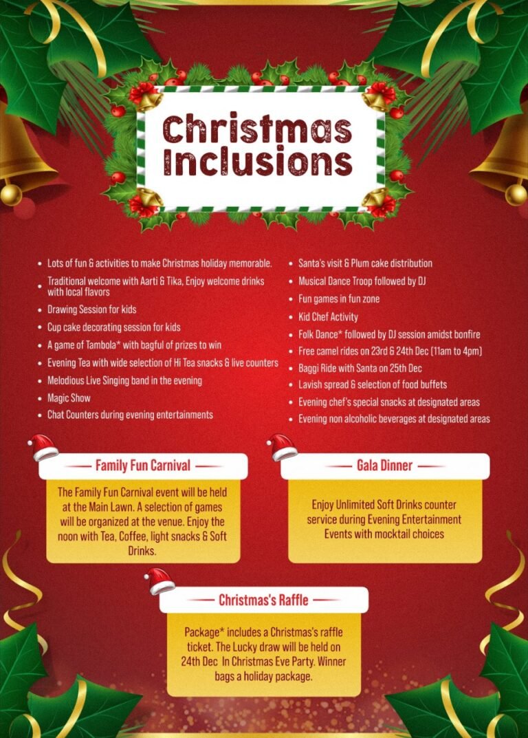 Celebrate the joy of Christmas & New Year in Style with the Anantum Gateway Resorts & Spa – Anantum Gateway Resorts